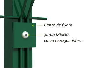Element de fixare ECO40 pentru Euro gard